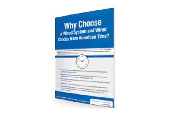 Why Choose a Wired Clock System from American Time?