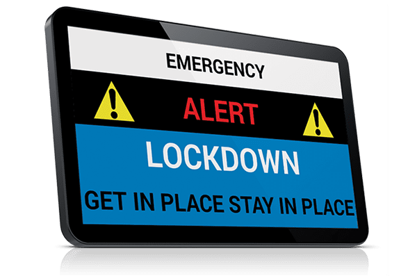 Lockdown Alert notification