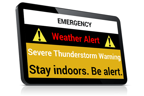 Weather Alert notification