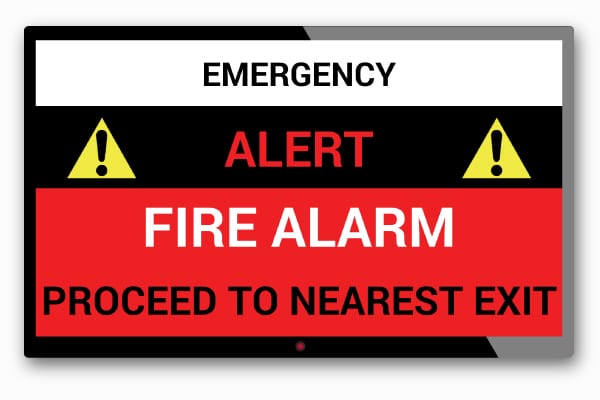 Fire Alert notification DV