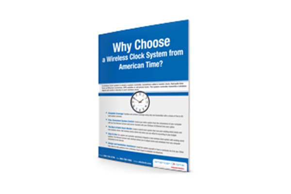 Product Guide Why Choose a Wireless Clock System