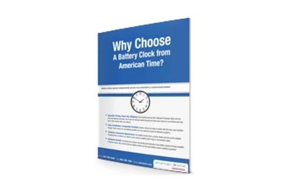 Why Choose a Battery Clock from American Time?