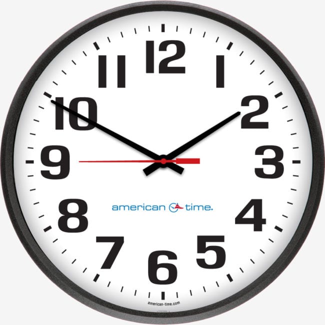 AllSync Plus Wired Analog Wall Clocks American Time