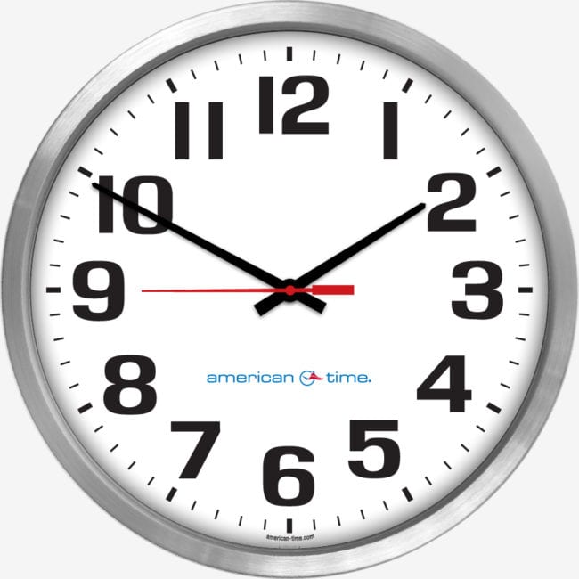 AllSync Plus Wired Analog Wall Clocks American Time