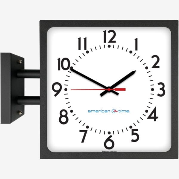 04 12in Black Steel Square Wall Mount