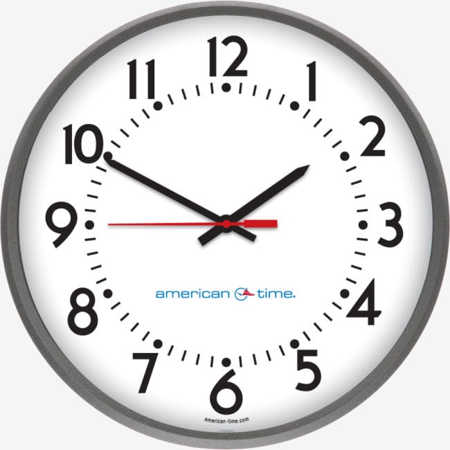 AllSync Plus Wired Analog Wall Clocks American Time