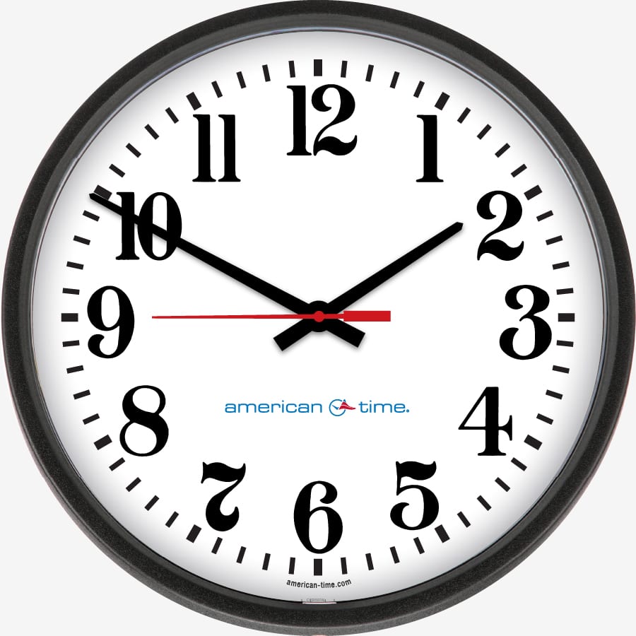 AllSync Plus Wired Analog Wall Clocks American Time