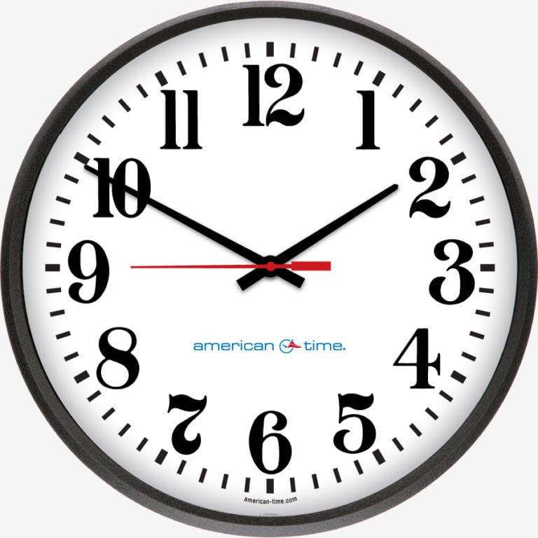 SiteSync Wireless Analog Wall Clocks American Time