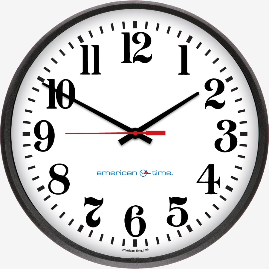 SiteSync Wireless Analog Wall Clocks American Time