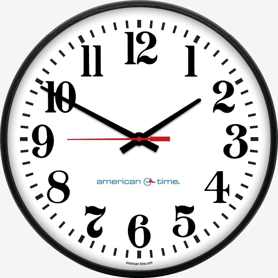 AllSync Plus Wired Analog Wall Clocks American Time