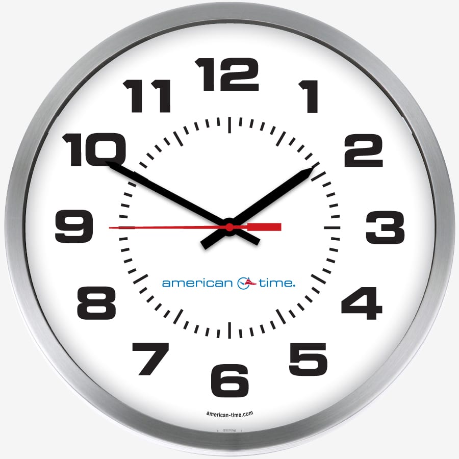 WiFi Synchronized Analog Wall Clocks American Time