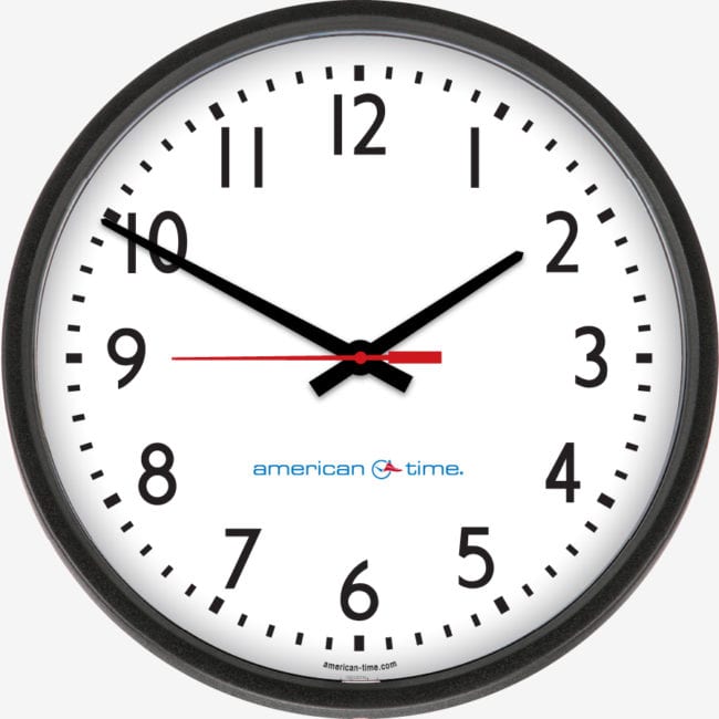 AllSync Plus Wired Analog Wall Clocks American Time