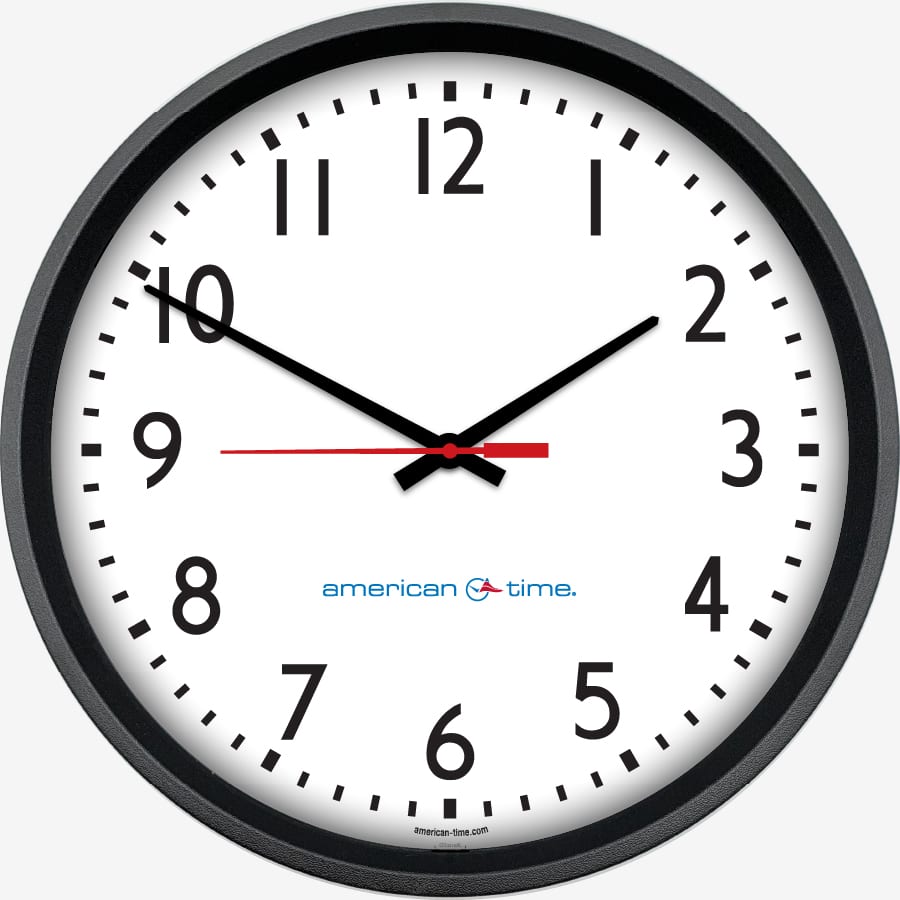 AllSync Plus Wired Analog Wall Clocks American Time