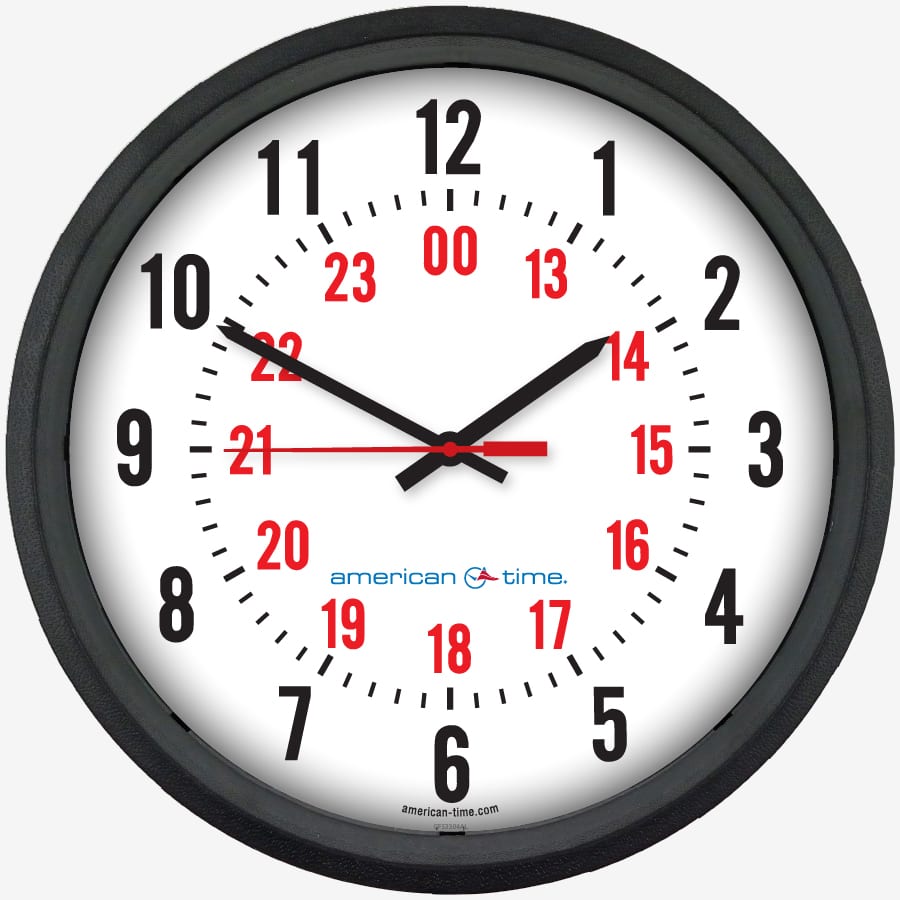 AllSync Plus Wired Analog Wall Clocks American Time