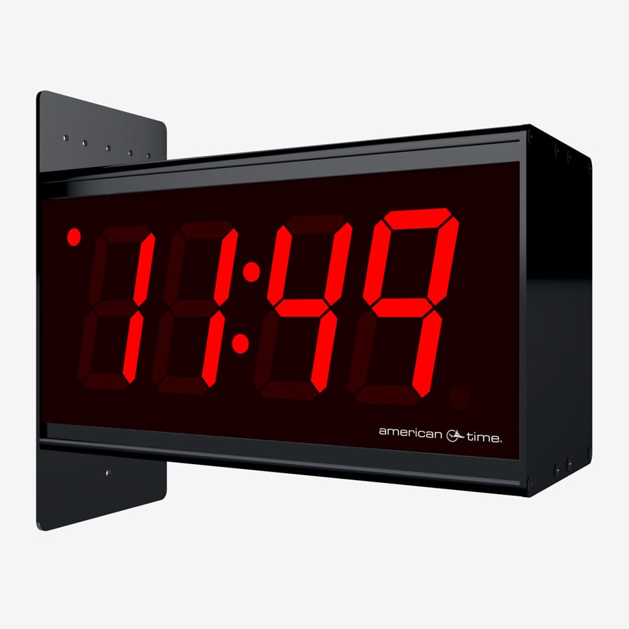 SiteSync IQ Wireless Digital Clock, 2.5 Red 4-Digit, Double-Face  Ceiling-Mount, 24V Molex Plug, w/ Countdown Circuit