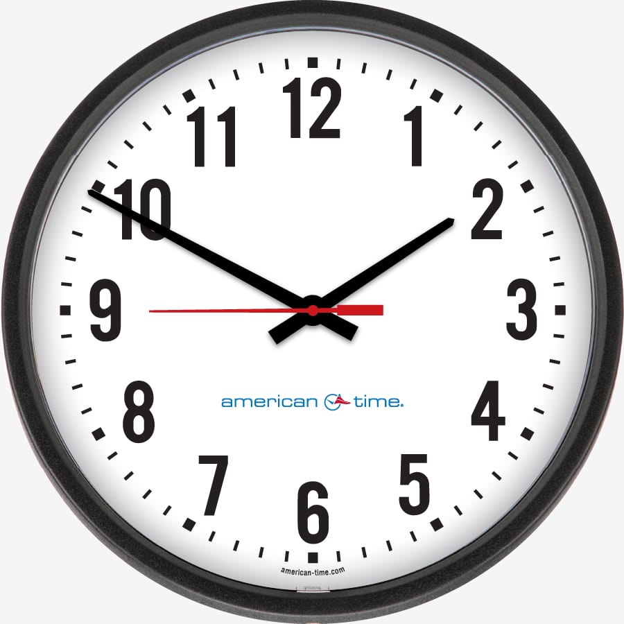 AllSync Plus Wired Analog Wall Clocks American Time