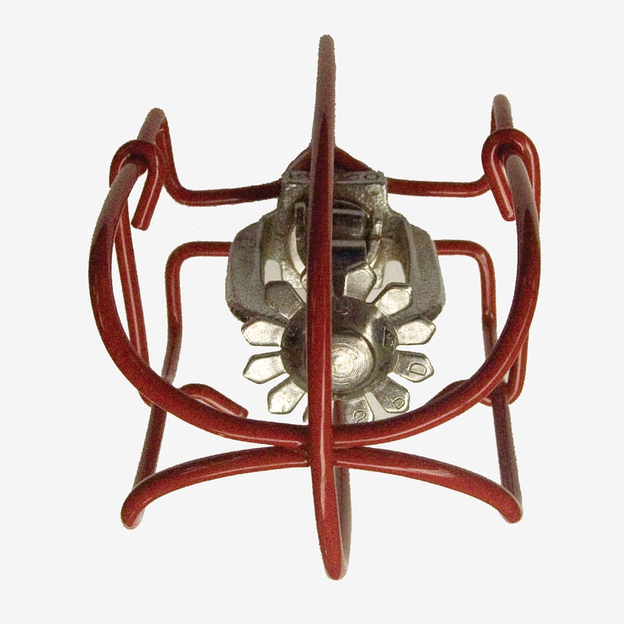 Red sprinkler head guard