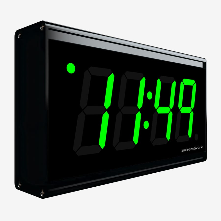 (DC-40T-DN-W-ANDON) Digital Countdown Timer-Clock with ANDON Light Tower,  RF-Wireless Controls, 4 Inch Digits