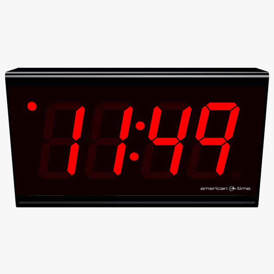 SiteSync IQ Wireless Digital Clock, 4 Red 4-Digit, Surface-Mount, 220V  60Hz Molex Plug, w/ Countdown Circuit