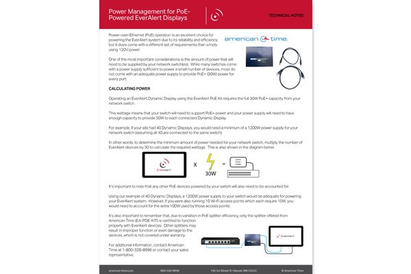 EverAlert PoE Power Management