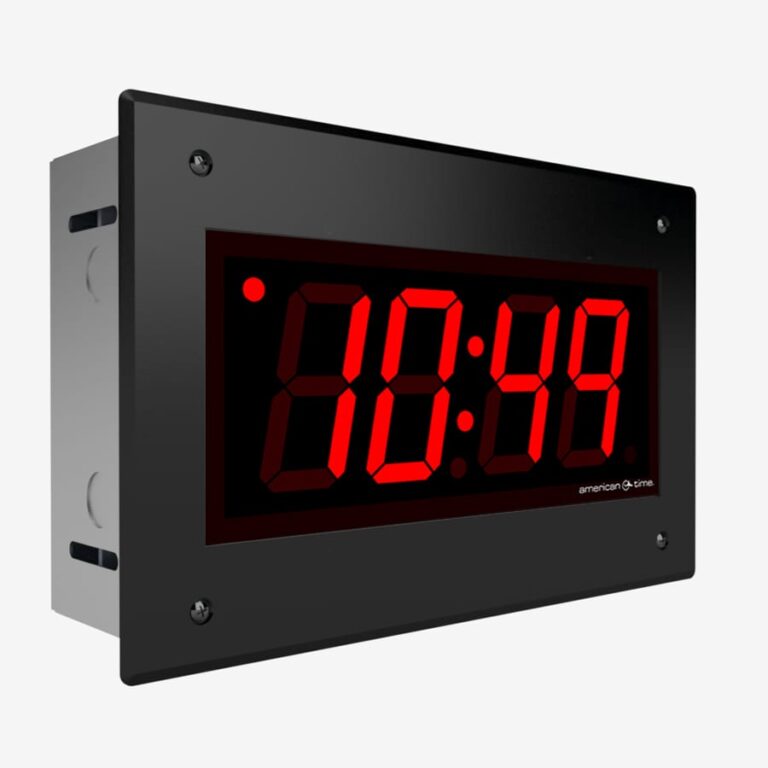 3-Wire Flush Mount Digital Wired Clocks | American Time