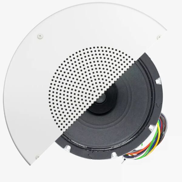 8-inch Dual-Cone Speaker with 25/70V Xfmr, Grille